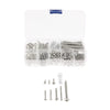 226pcs Electric Guitar Screw Kit for Pickup Switch Neck Plate Buttons Mount silver