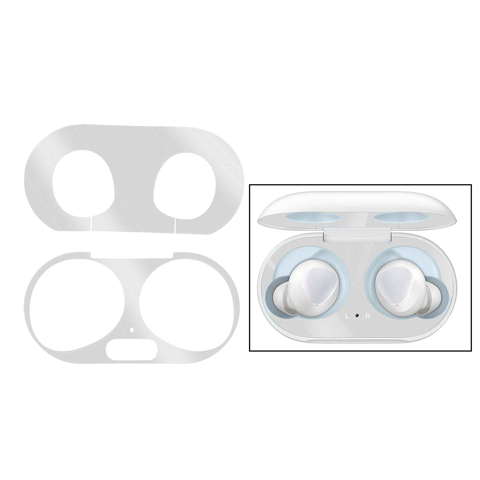 Metal Dust Guard for Samsung Galaxy Buds Plus Ultra Slim  gray silver