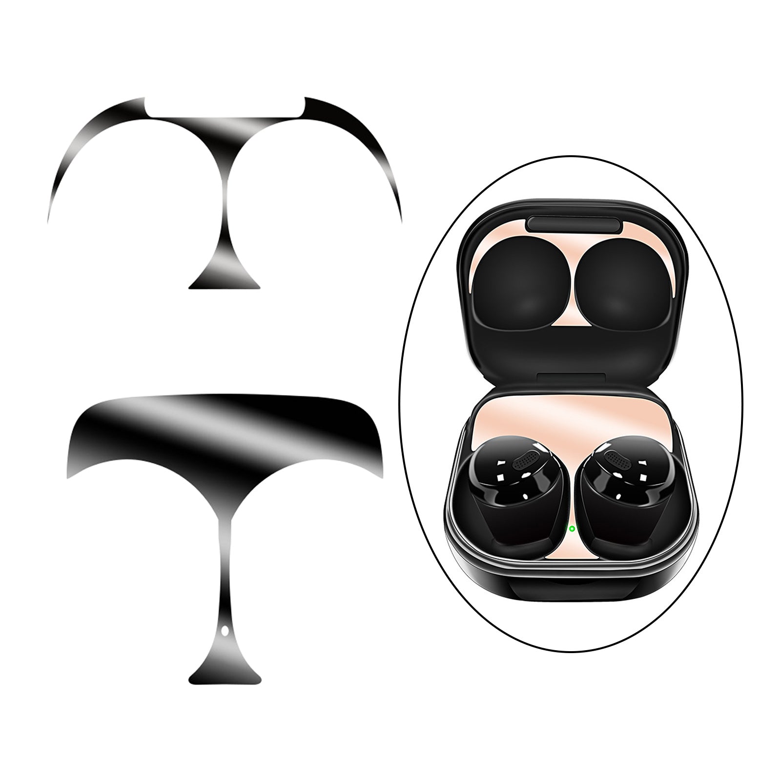 Metal Dust Guard for Samsung Galaxy Buds Pro Dust-Proof Film  black