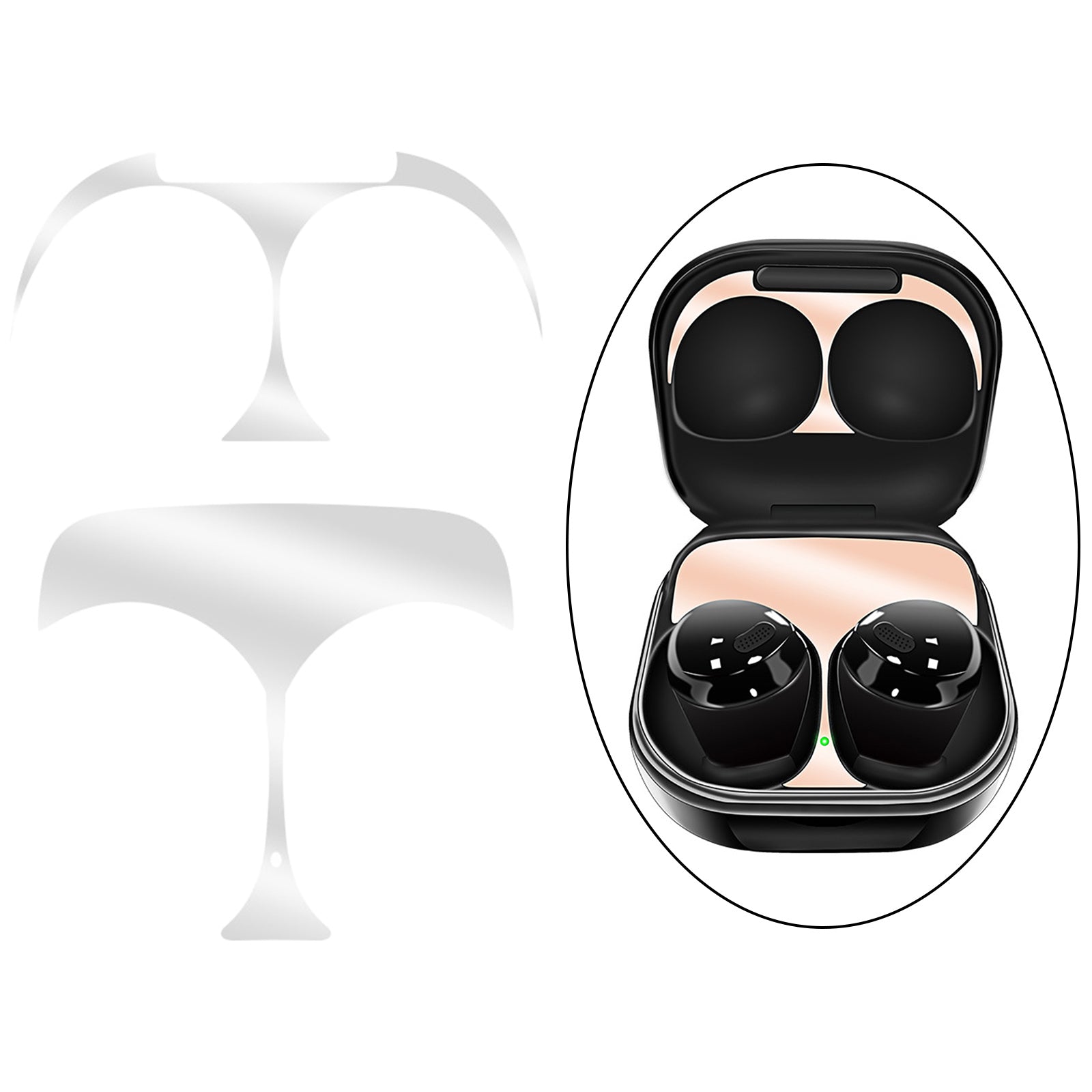 Metal Dust Guard for Samsung Galaxy Buds Pro Dust-Proof Film  silver