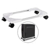 New PC Desktop Case Stand Holder Computer Tower Rolling Caster Wheels White