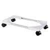 New PC Desktop Case Stand Holder Computer Tower Rolling Caster Wheels White