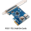 PCI-E PCIe 1 to 4 PCI Express PCI E 16X Slots Riser Card Multiplier Card