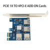 PCI-E PCIe 1 to 4 PCI Express PCI E 16X Slots Riser Card Multiplier Card