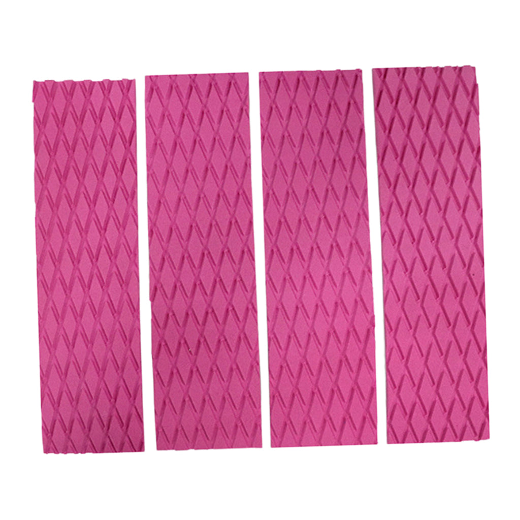 Non-Slip Surfboard Traction Pad Deck Mat EVA Foam for Skimboard Pink