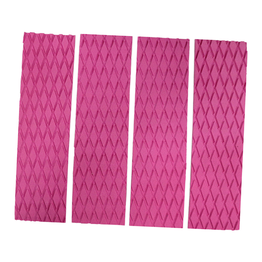 Non-Slip Surfboard Traction Pad Deck Mat EVA Foam for Skimboard Pink