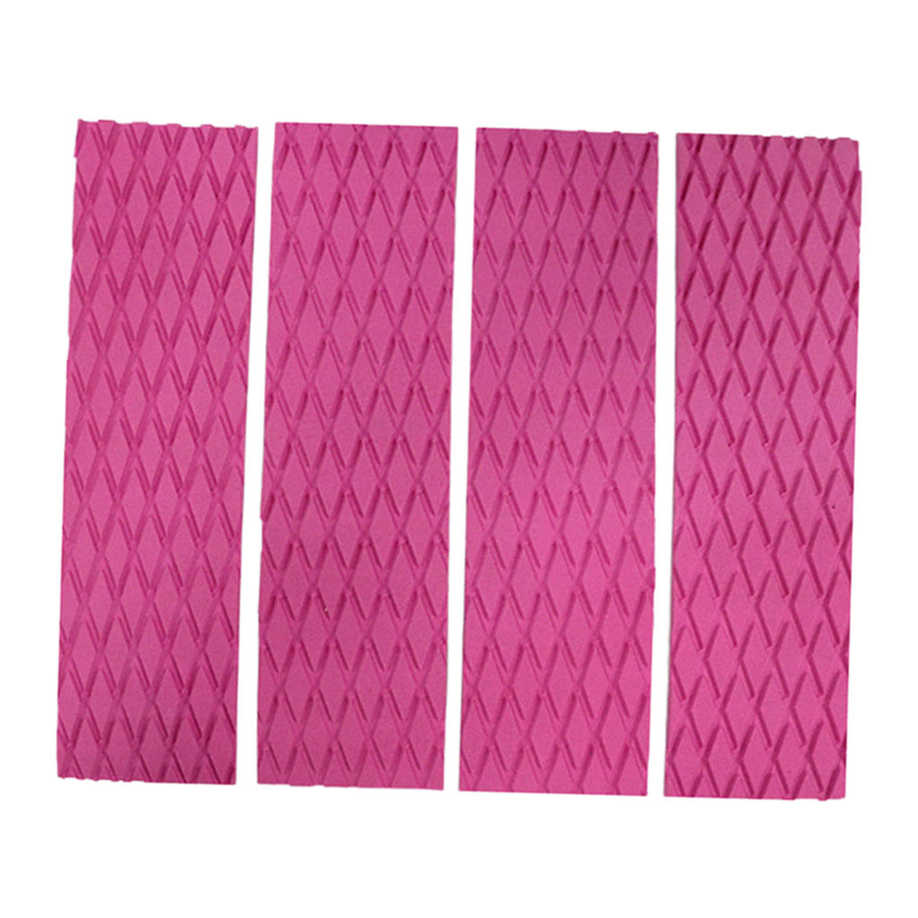 Non-Slip Surfboard Traction Pad Deck Mat EVA Foam for Skimboard Pink