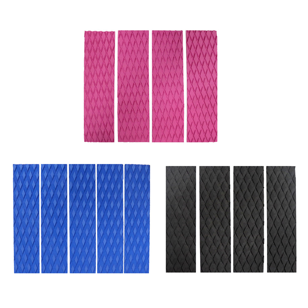 Non-Slip Surfboard Traction Pad Deck Mat EVA Foam for Skimboard Pink