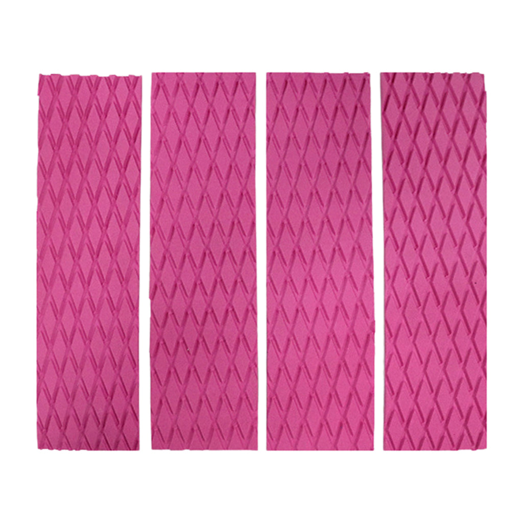 Non-Slip Surfboard Traction Pad Deck Mat EVA Foam for Skimboard Pink