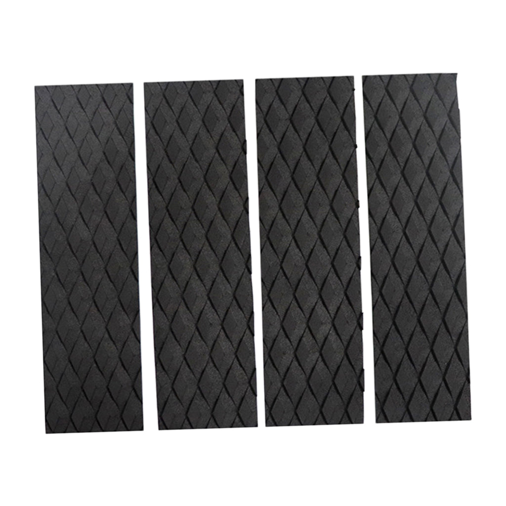 Non-Slip Surfboard Traction Pad Deck Mat EVA Foam for Skimboard Black