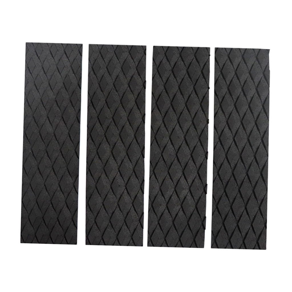 Non-Slip Surfboard Traction Pad Deck Mat EVA Foam for Skimboard Black