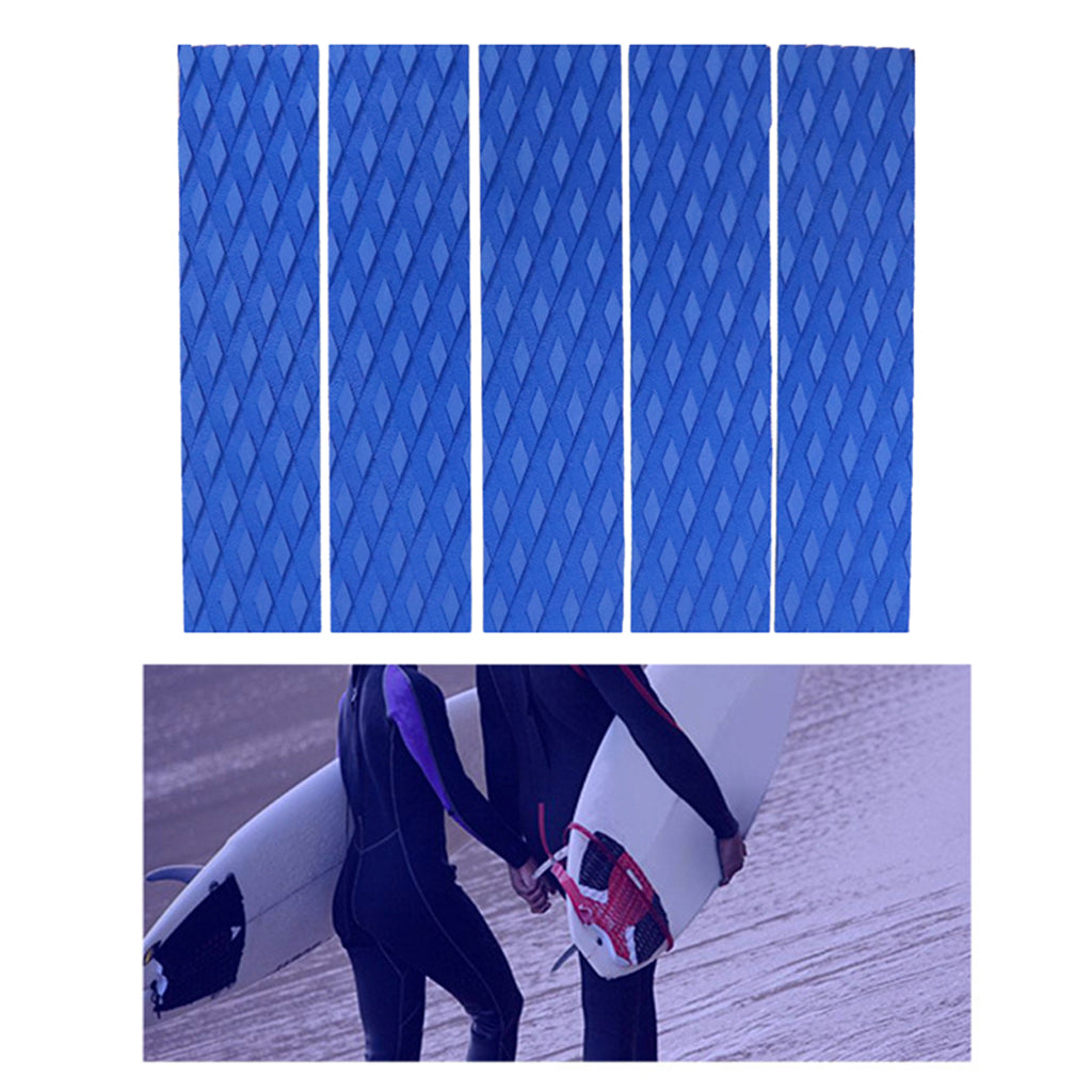 Non-Slip Surfboard Traction Pad Deck Mat EVA Foam for Skimboard Blue