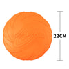 Soft Rubber Summer Beach Flying Plate Interactive Dog Toys Orange 22cm