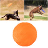 Soft Rubber Summer Beach Flying Plate Interactive Dog Toys Orange 22cm