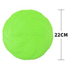 Soft Rubber Summer Beach Flying Plate Interactive Dog Toys Green 22cm