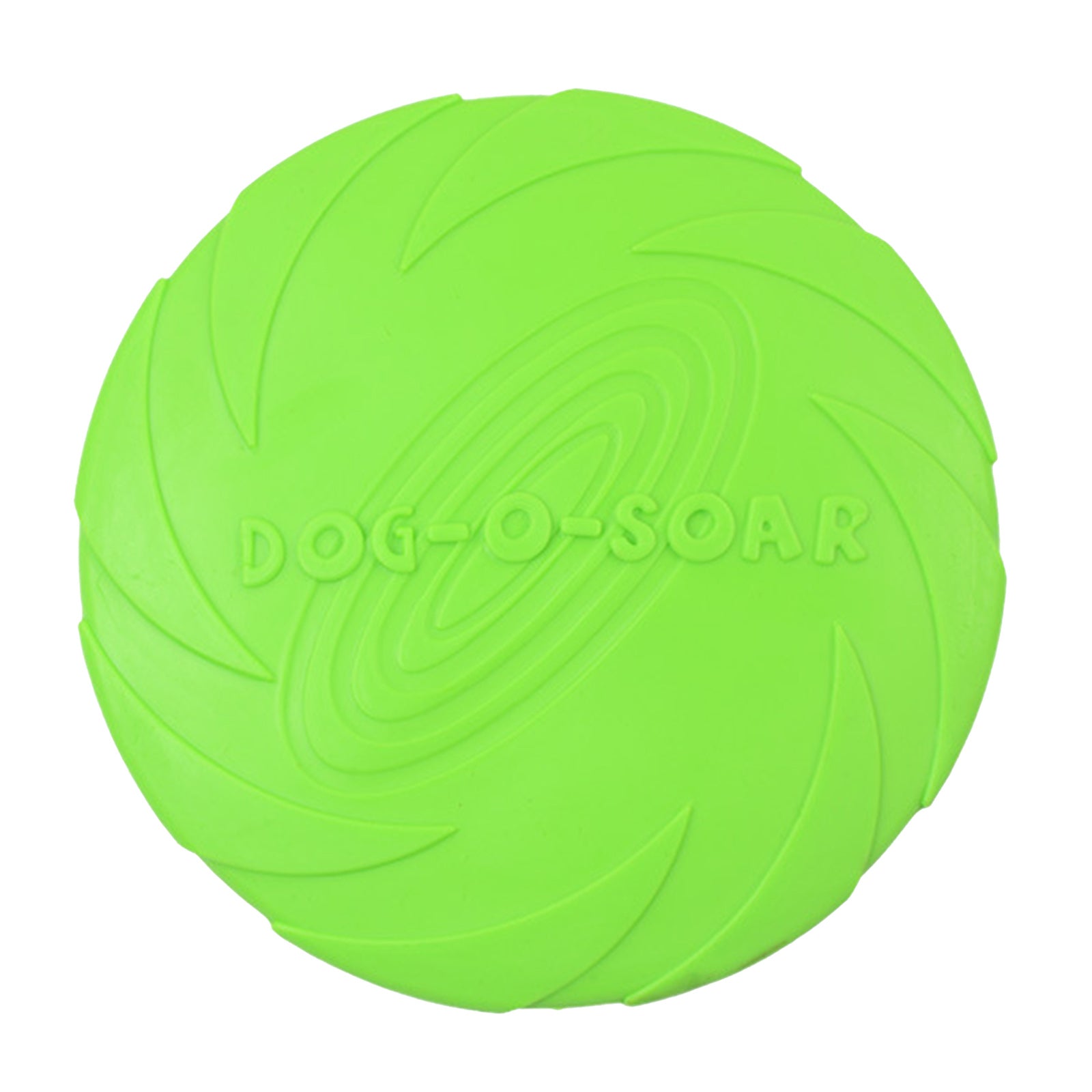 Soft Rubber Summer Beach Flying Plate Interactive Dog Toys Green 22cm