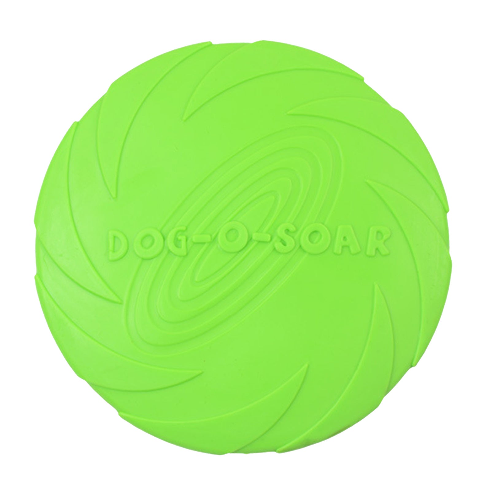 Soft Rubber Summer Beach Flying Plate Interactive Dog Toys Green 22cm