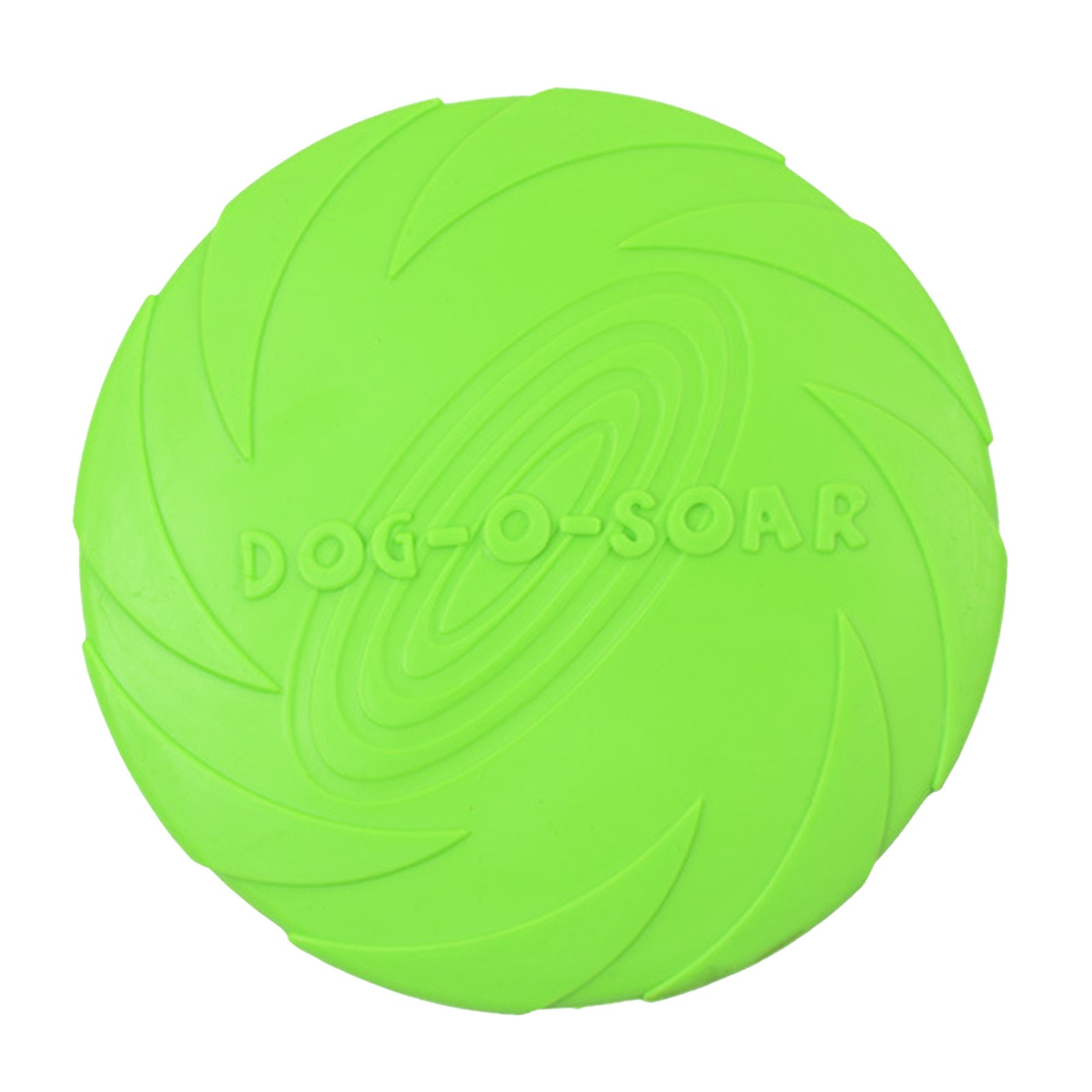 Soft Rubber Summer Beach Flying Plate Interactive Dog Toys Green 22cm