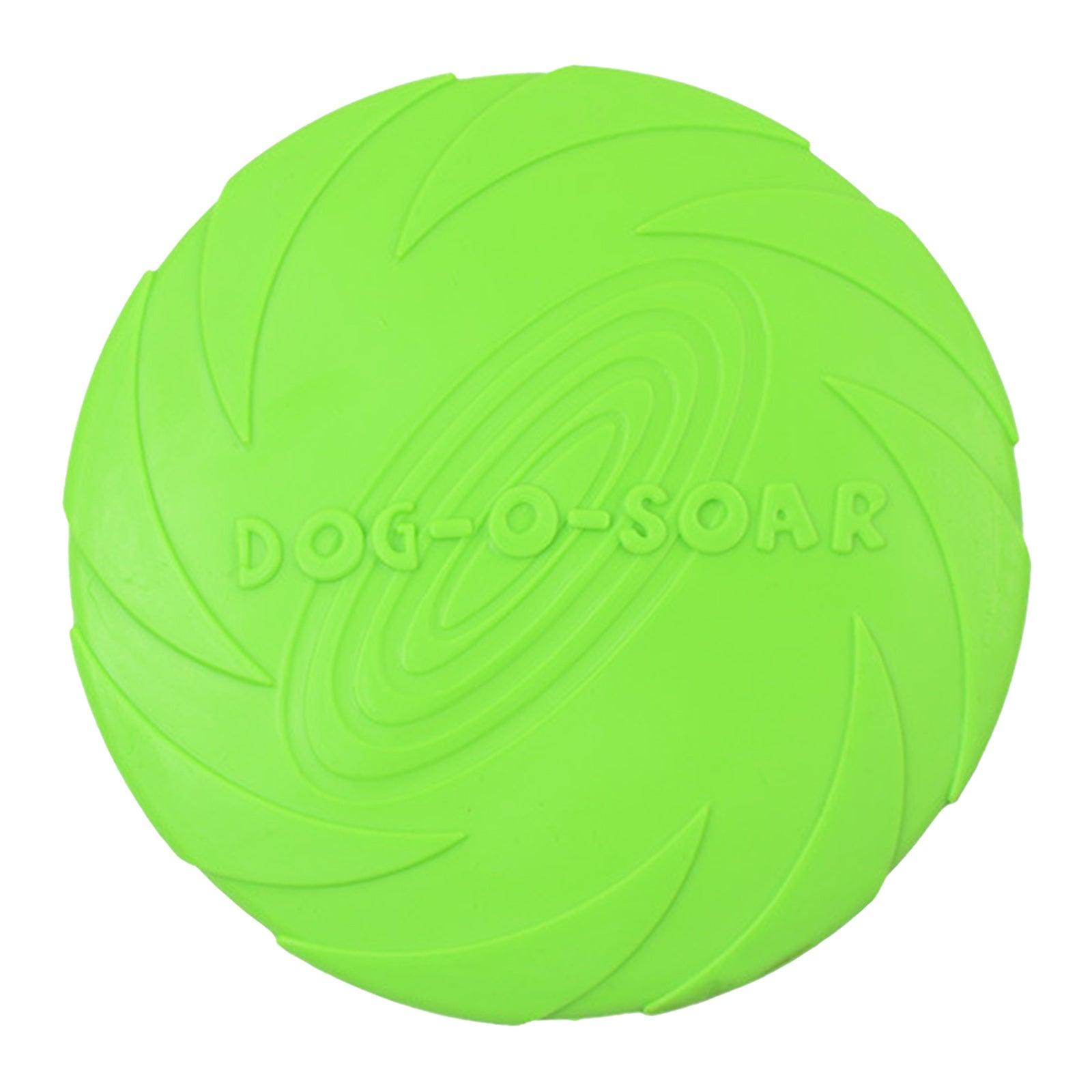 Soft Rubber Summer Beach Flying Plate Interactive Dog Toys Green 22cm