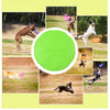 Soft Rubber Summer Beach Flying Plate Interactive Dog Toys Green 22cm