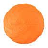 Soft Rubber Summer Beach Flying Plate Interactive Dog Toys Orange 18cm