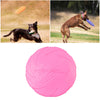 Soft Rubber Summer Beach Flying Plate Interactive Dog Toys Pink 22cm