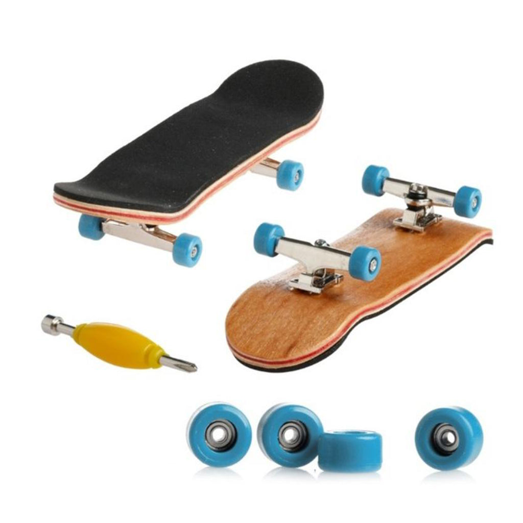 Wood Finger Skateboard 9.6cm Anti-slip Fingerboards Kids Gift Party Favor
