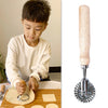 Classical Ravioli Stamp Cutter Mould Wooden Handle for Pasta Dough Cutter Roll square handle