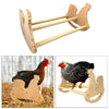 Wooden Parrot Bird Stand Tree Branch Hanging Toys Cage Perches Pet Chicken Shape