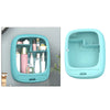 Wall Hanging Makeup Organizer Storage Cosmetic Box Rack for Bathroom Blue