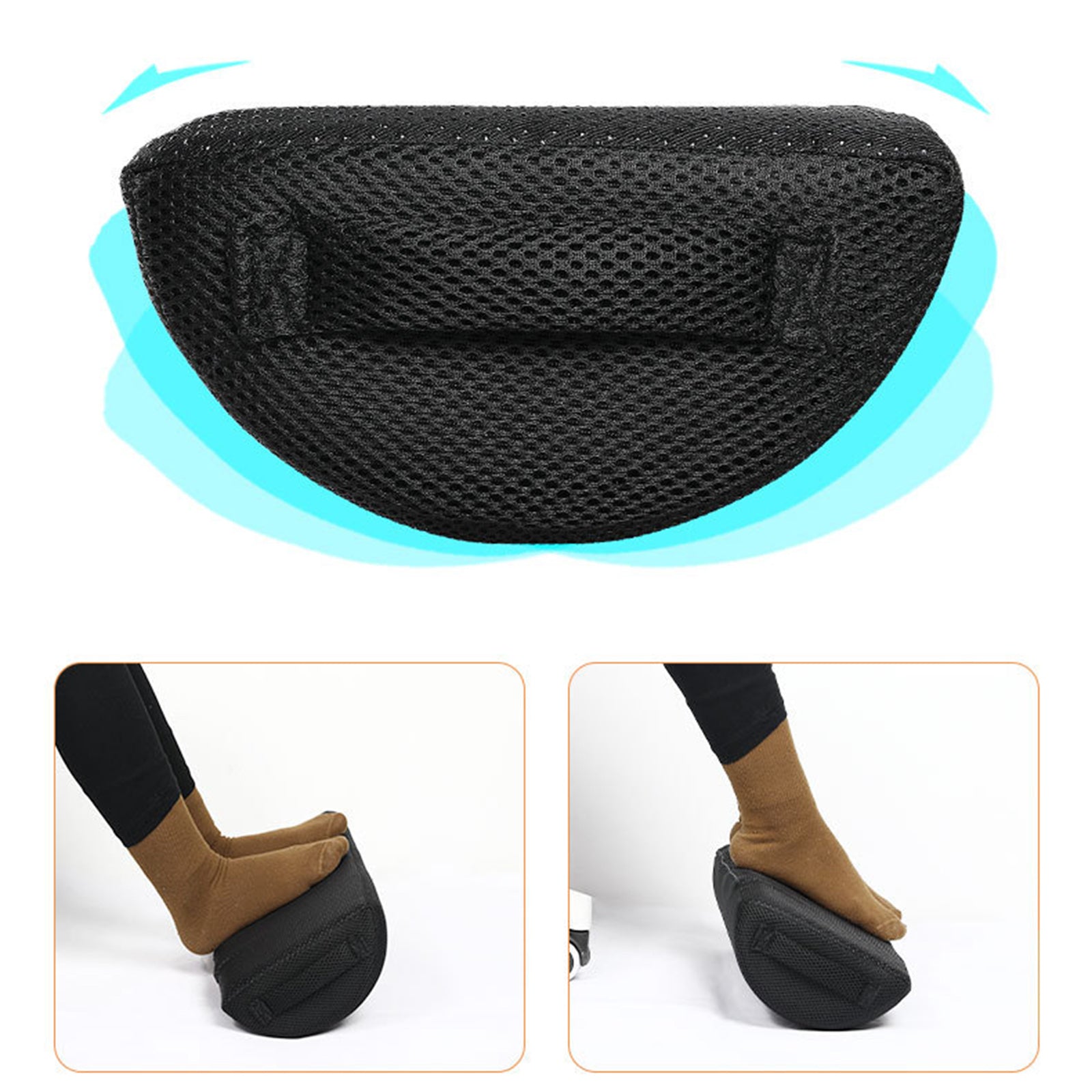 45cm Foot Rest Cushion Comfortable Footrest Pillow Travel Support Bolster