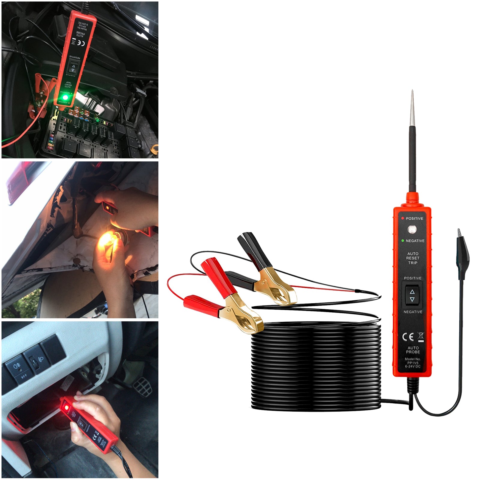 6-24V Car Electrical Circuit Tester Power Probe Diagnostic Tool Test Device