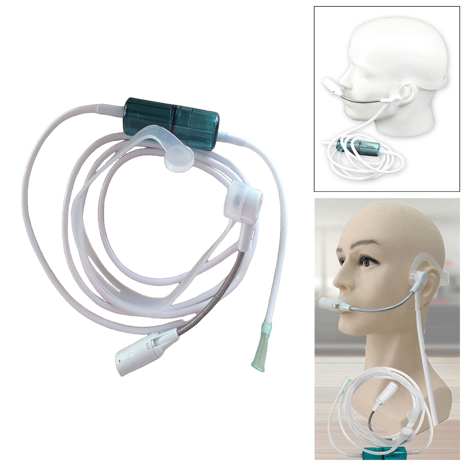 Headset Oxygen Nasal Cannula 2m Silicone Tube for 8mm outlets Replacement