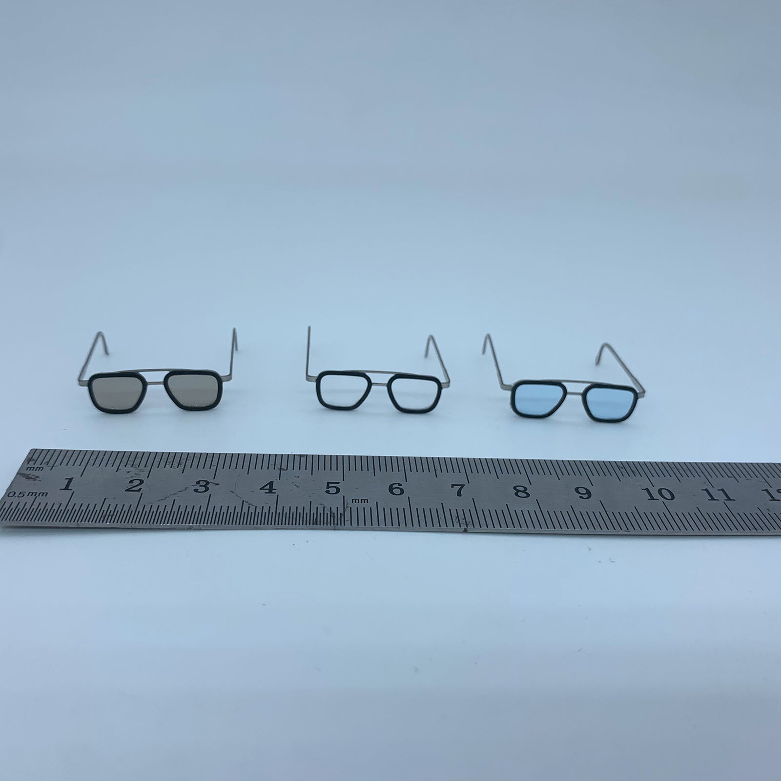 1:6 Scale Men Action Figure Glasses for HT Toys 12" Army Doll Model Accs Brown