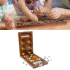 Mancala Strategy Game Wood Folding Board Stones for Adult Children Boys Girl