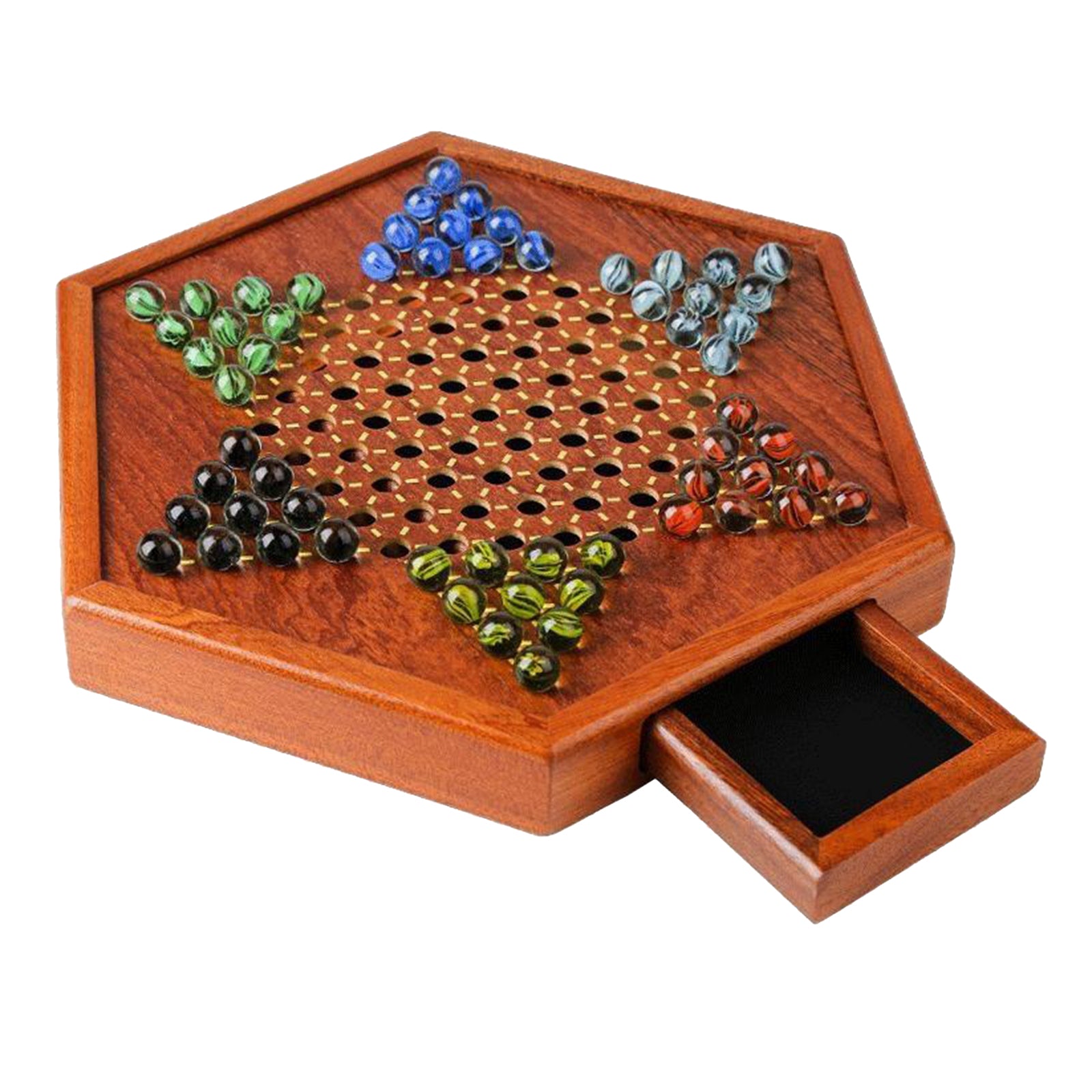 Chinese Checkers Glass Beads Family Fun Collection Multiplayer Kids Adults