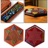 Chinese Checkers Glass Beads Family Fun Collection Multiplayer Kids Adults