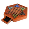 Chinese Checkers Glass Beads Family Fun Collection Multiplayer Kids Adults