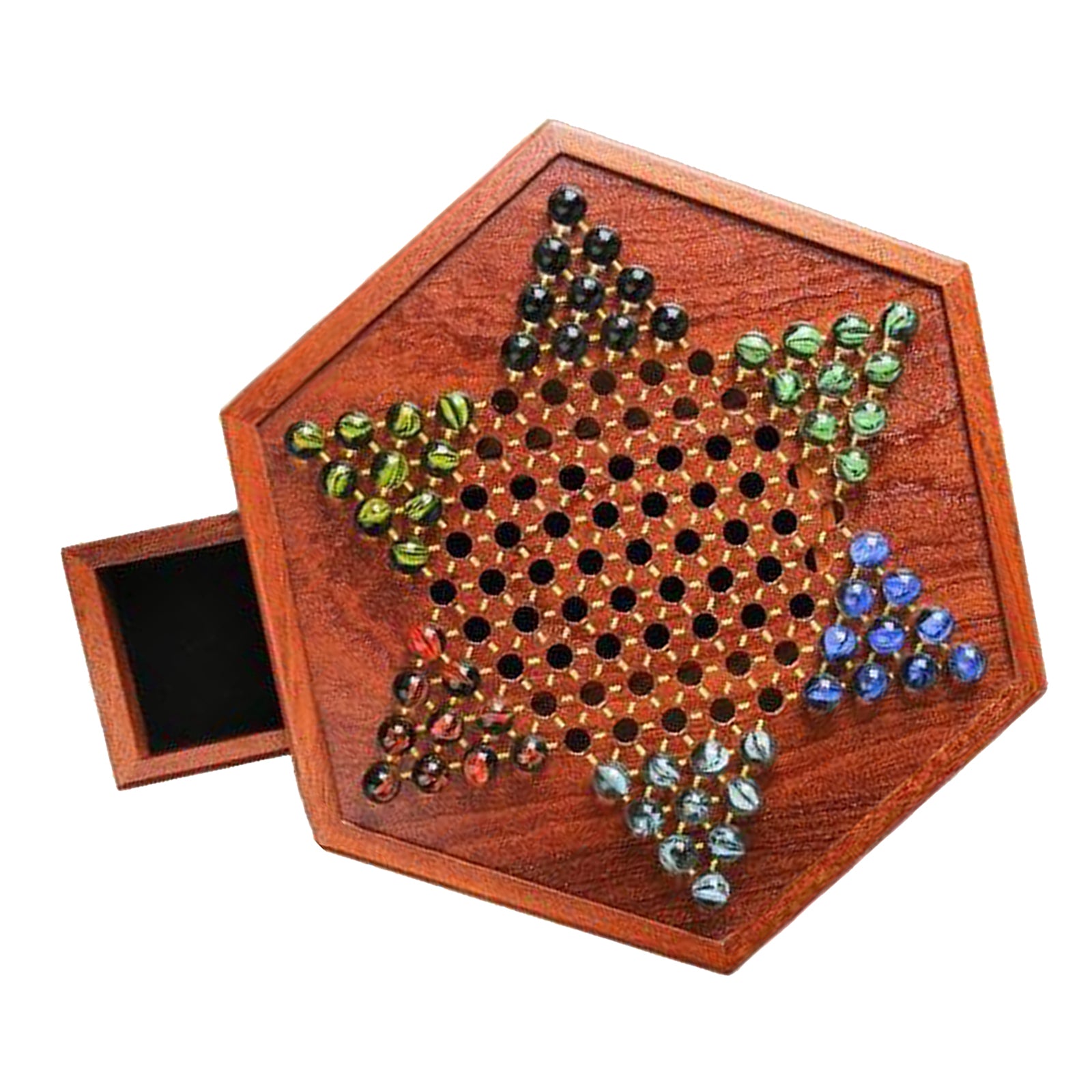 Chinese Checkers Glass Beads Family Fun Collection Multiplayer Kids Adults