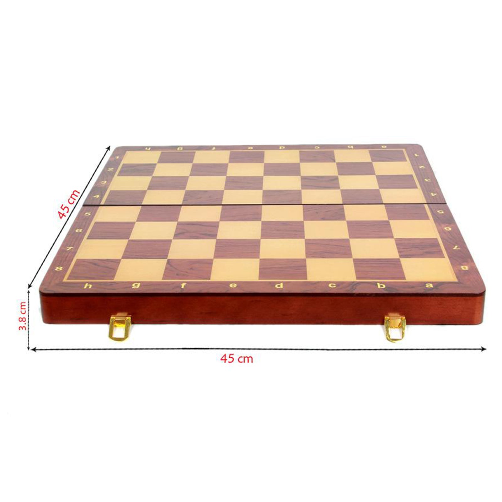 45x45cm Standard Game Classic Wooden Chess Set Foldable Board Great Gift
