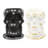 Rotatable Skull Pen Holder Office Desktop Decor Stationery Organizer Black