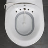 Sitz Bath Toilet Bidet Tub with Flusher for Postpartum Care White Gray