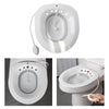 Sitz Bath Toilet Bidet Tub with Flusher for Postpartum Care White Gray