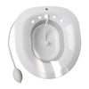 Sitz Bath Toilet Bidet Tub with Flusher for Postpartum Care White Gray