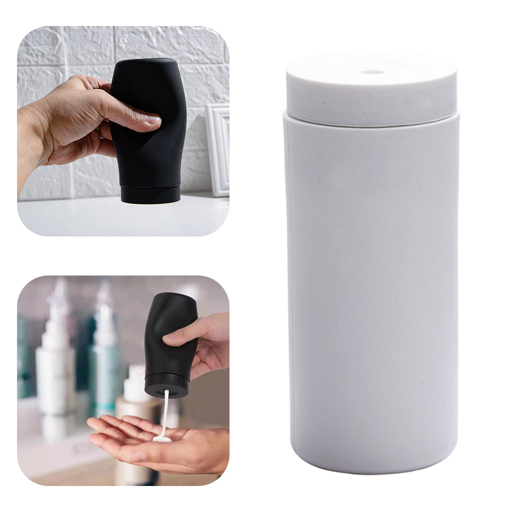 Manual Squeezing Soap Dispenser Kitchen Conditioner Lotion Container Bottle white