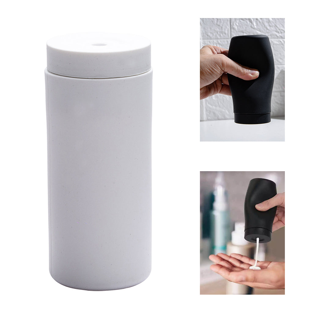 Manual Squeezing Soap Dispenser Kitchen Conditioner Lotion Container Bottle white