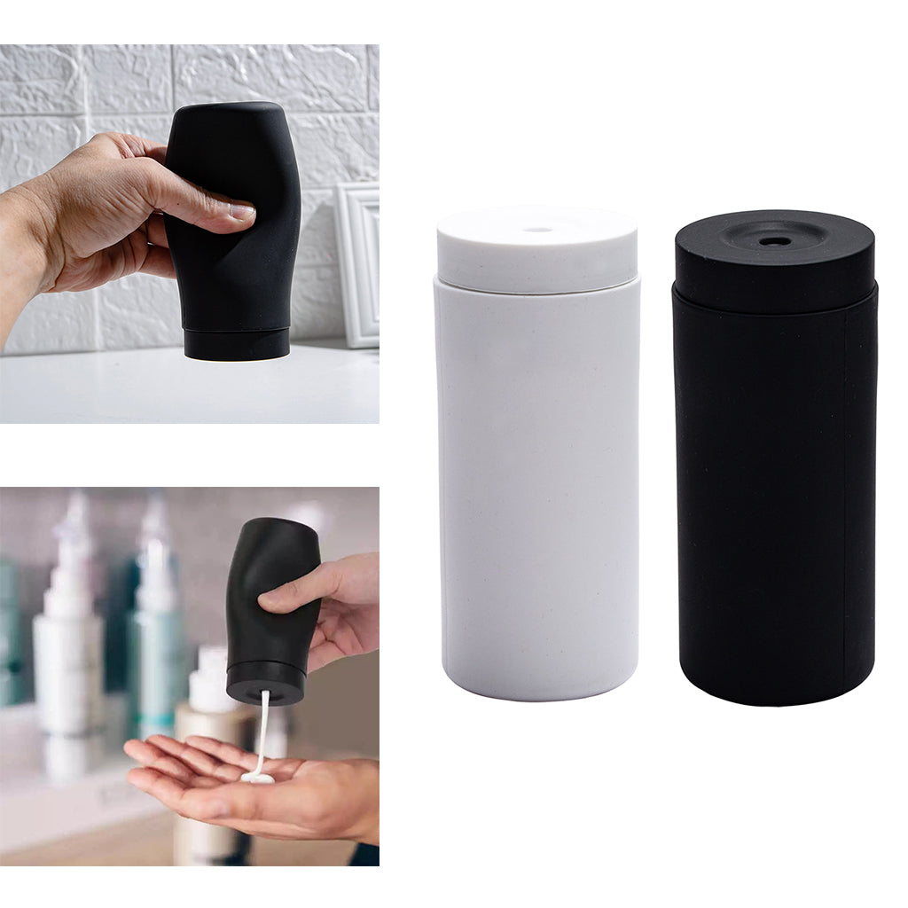 Manual Squeezing Soap Dispenser Kitchen Conditioner Lotion Container Bottle black