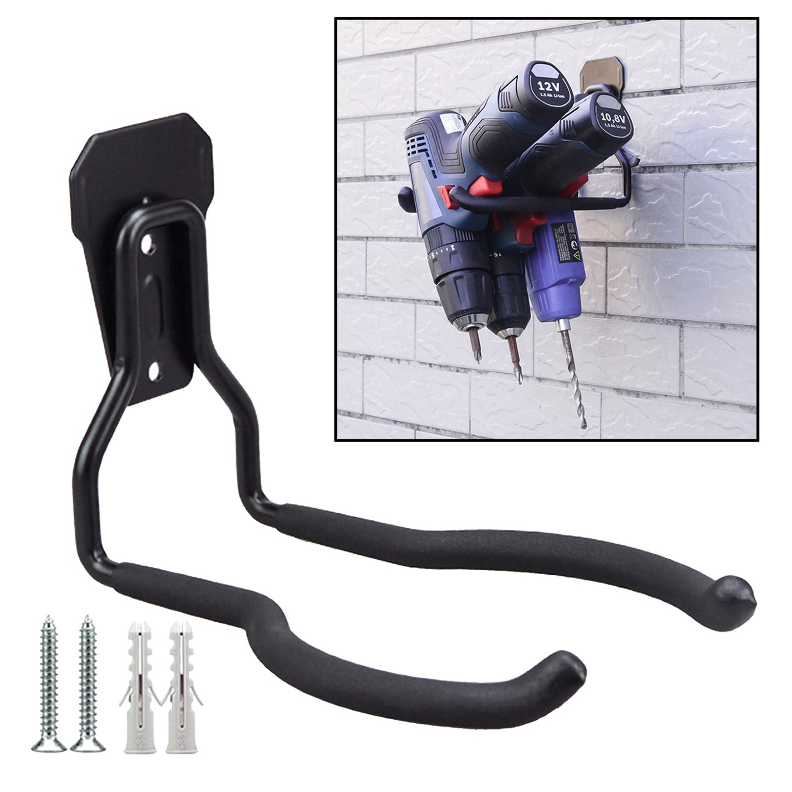 Garage Hanger Wall Mounting Tool Weed Eater Trimmer Hanger 19x8.3x13.5cm