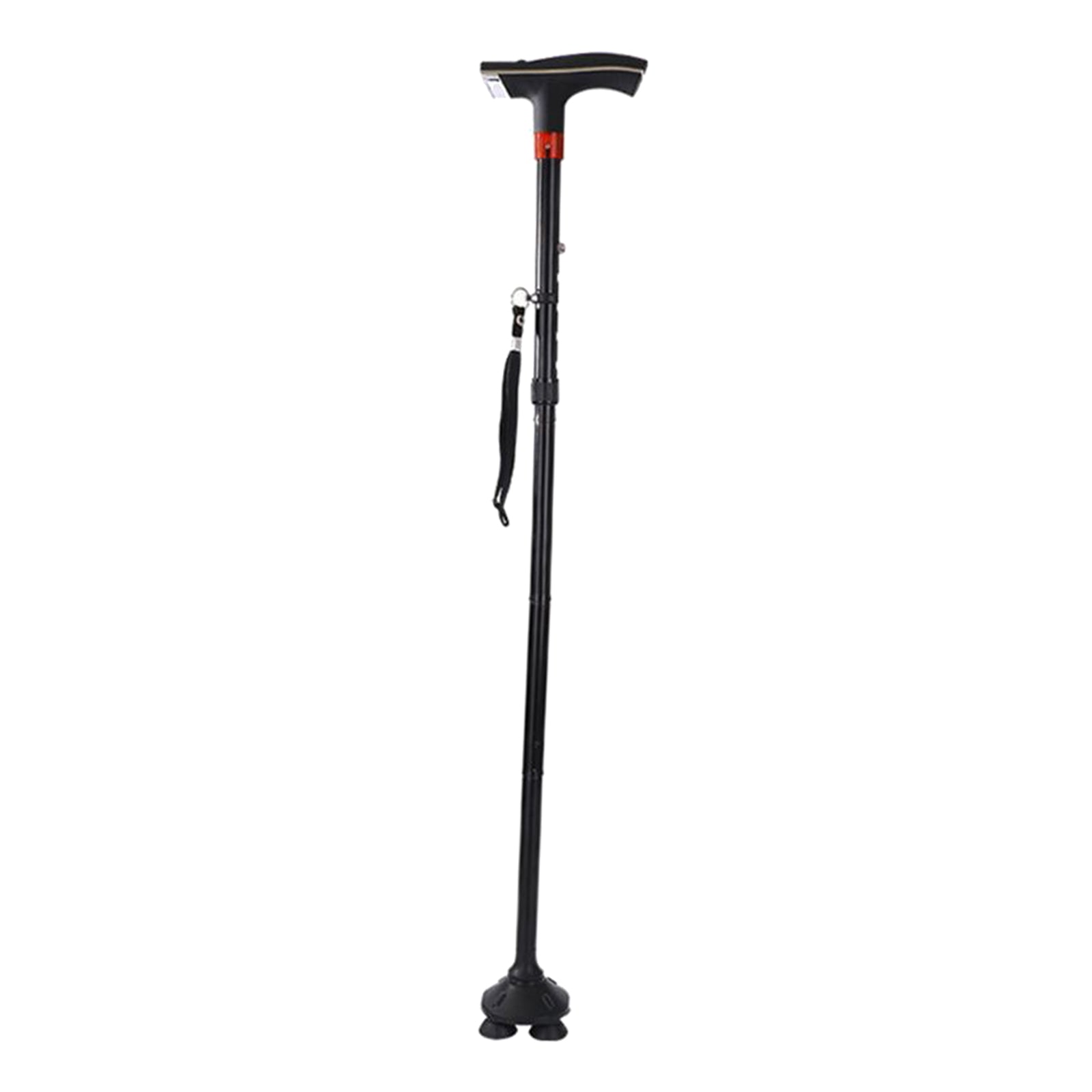 Adjustable Metal Walking Stick Travel Cane Folding Pole Compact Hike