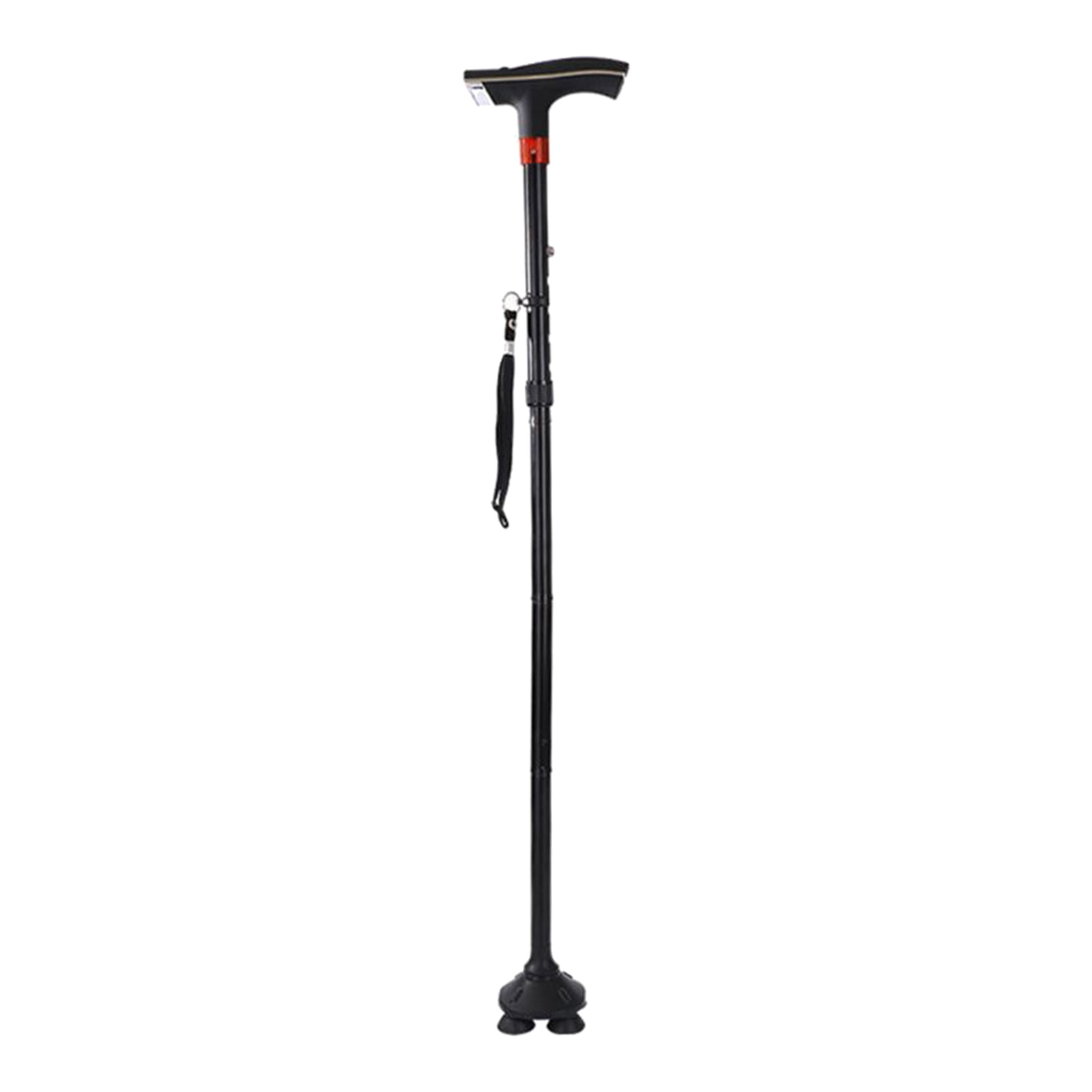 Adjustable Metal Walking Stick Travel Cane Folding Pole Compact Hike